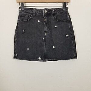 PacSun Denim Floral Mini Skirts Size 23